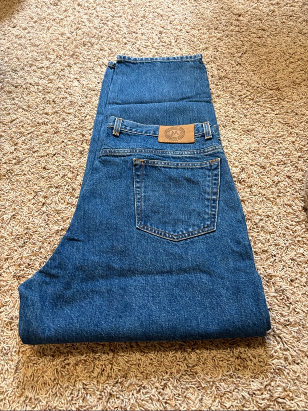 Relaxed Fit 38x32 Classic Men's Blue Denim Jeans